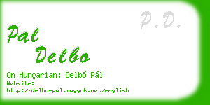 pal delbo business card